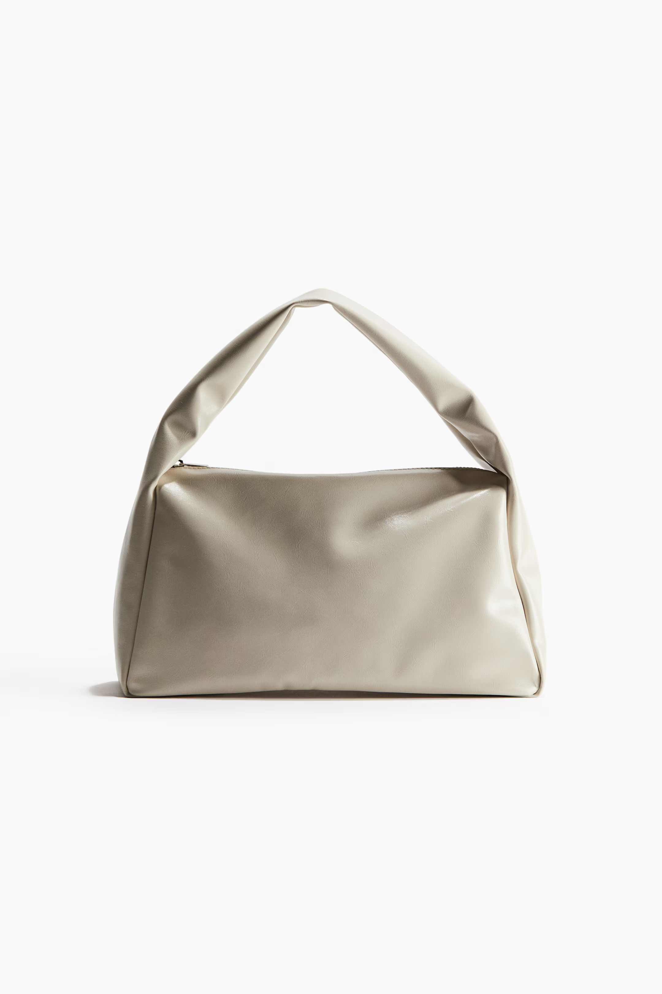 Coated Shoulder Bag - Light beige - Ladies | H&M US | H&M (US + CA)