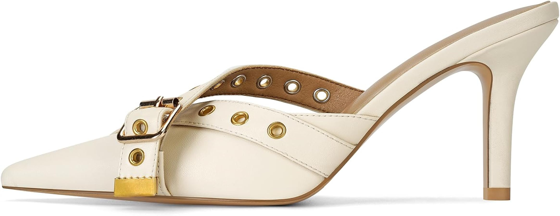 Dsevht Black Kitten Heels for Women Pointed Closed Toe Dressy Bow Heel Vintage Heeled Mules Sexy ... | Amazon (US)