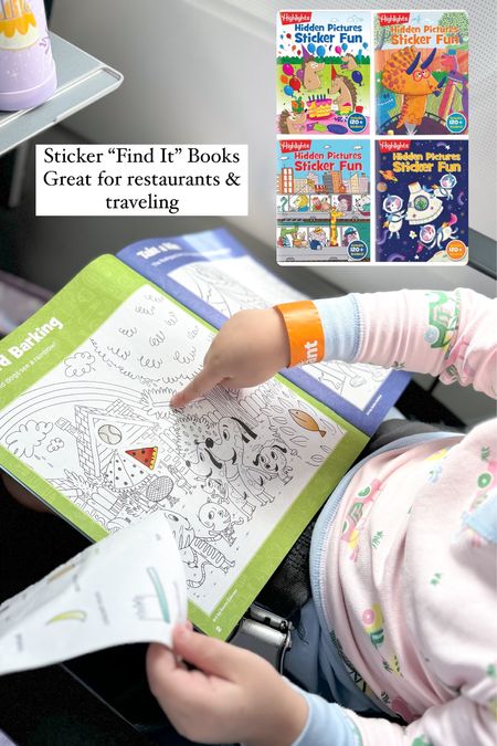 These sticker “Find It” activity books are one of our favorite things to bring along to restaurants, doctor’s appts, and while traveling. Millie loves using the stickers to show the items she has found, and they’re a great mix of easy/tricky finds.

They come in a 4 pack, and we’ve been flying through them. Would also be great to place in an Easter basket!

Kids activities, travel with kids, Amazon finds, toddler activities, preschool, Kindergarten 

#LTKtravel #LTKkids #LTKfindsunder50