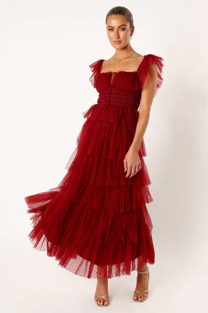 Belle Maxi Dress - Burgundy | Petal & Pup (US)