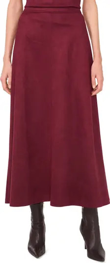 Faux Suede A-Line Maxi Skirt | Nordstrom