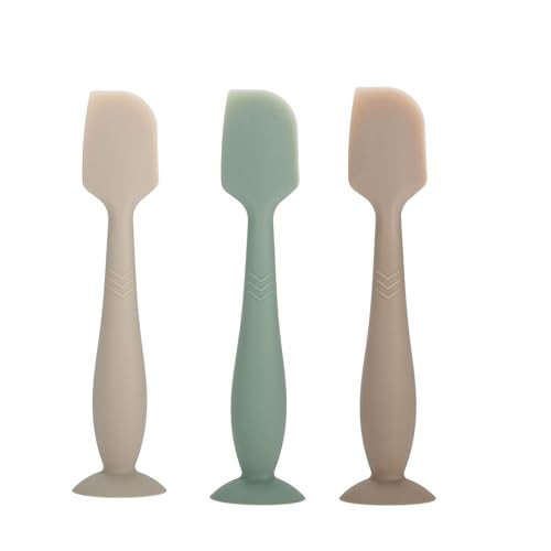 ROHISOM Baby Diaper Cream Spatula - Baby Diaper Rash Cream Applicator for Butt Paste Diaper Cream - Newborn Baby Essentials, Baby Shower Gifts (gray, green, brown) | Amazon (US)