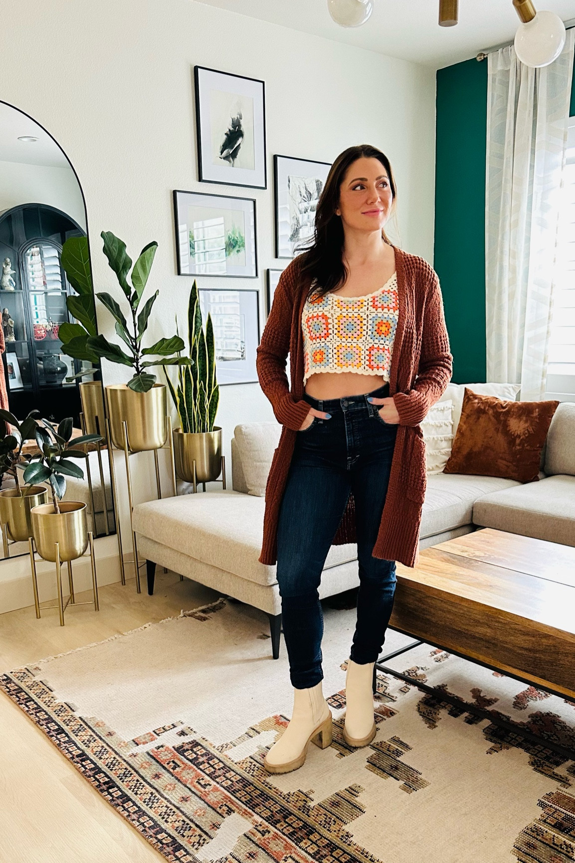 My favorite boots are almost gone in ivory. I have these boots in four colors and they’re all versatile enough to wear with jeans or a dress.

#ivoryboots #springoutfiit 