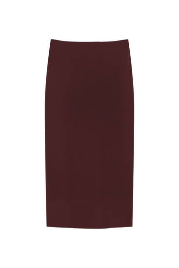 Jupe longue droite | PULL and BEAR FR