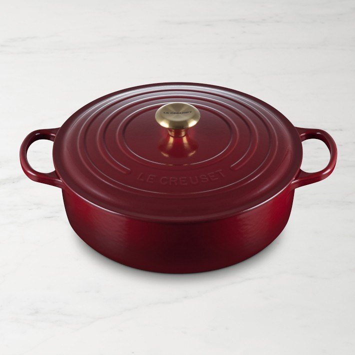 Le Creuset Signature Enameled Cast Iron Round Wide Dutch Oven, 6 3/4-Qt. | Williams-Sonoma