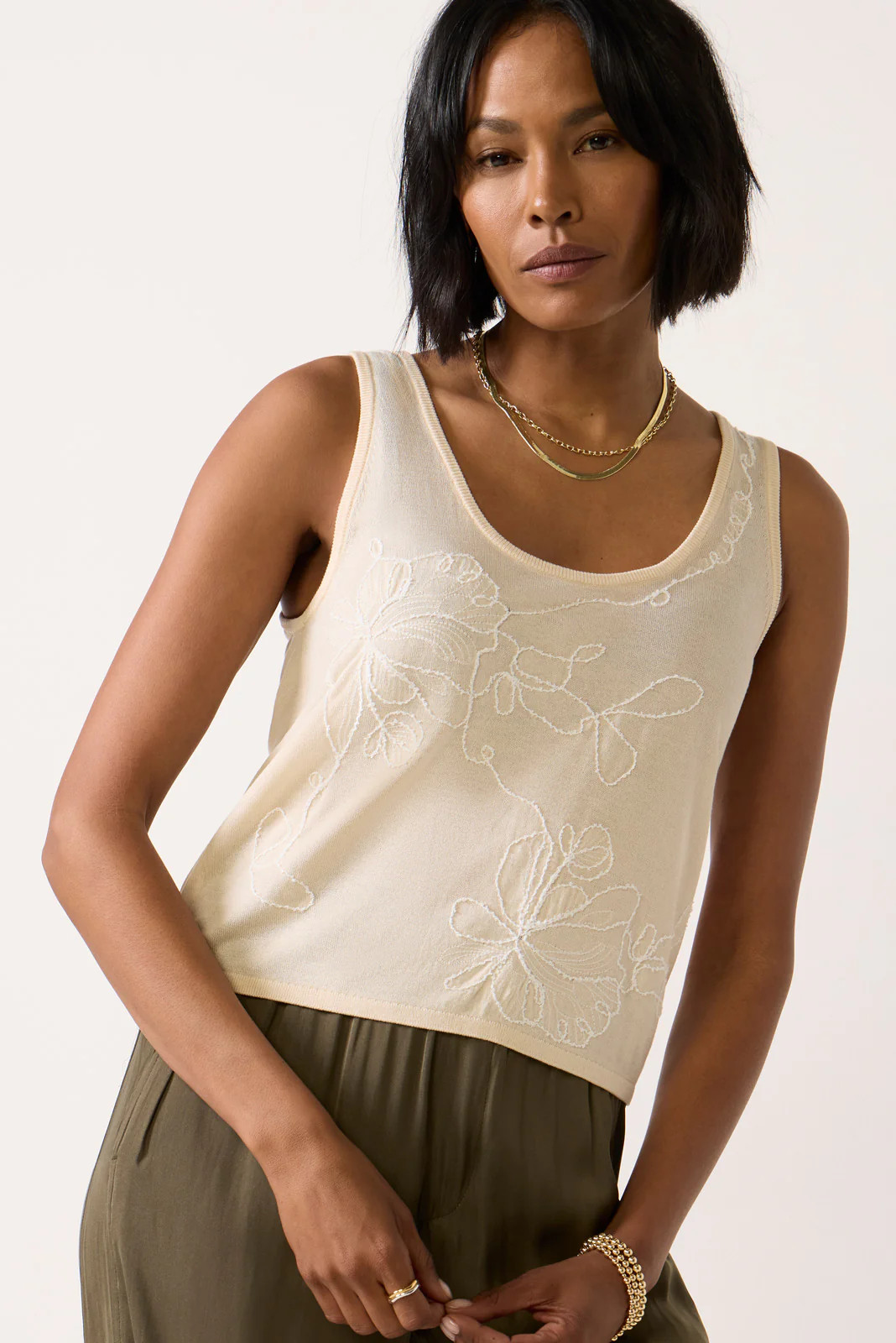 Tilly Embroidered  Tank | Evereve