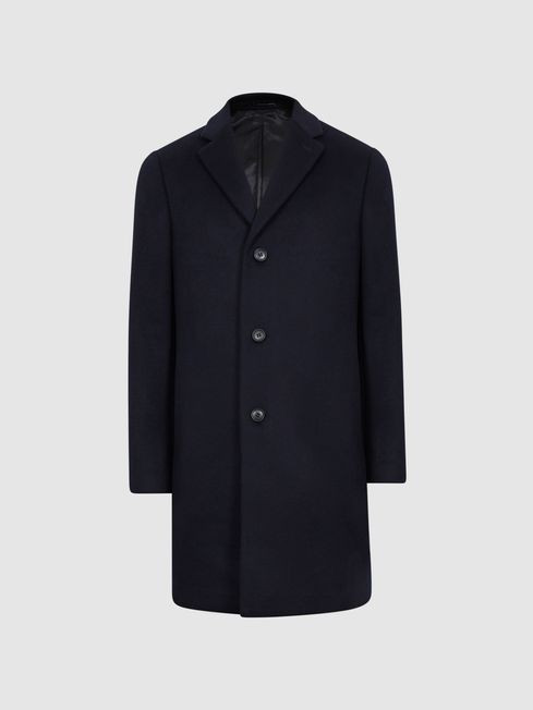 Single Breasted Overcoat | Reiss UK