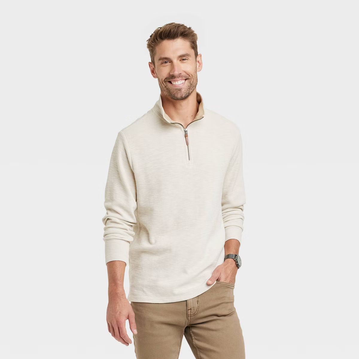 Men's Quarter-Zip Sweatshirt - Goodfellow & Co™ | Target