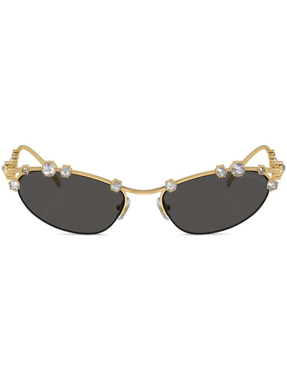 Swarovski crystal-embellished cat-eye Sunglasses | Gold | FARFETCH | Farfetch Global