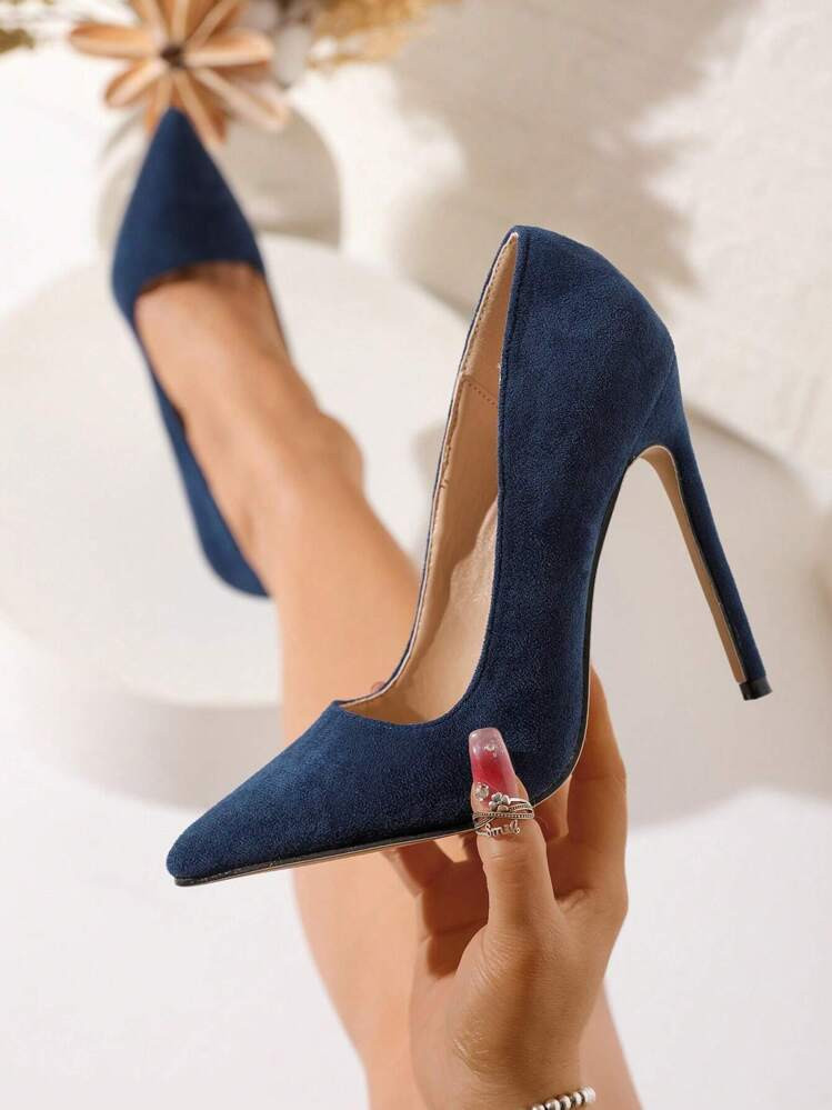 Solid  Color High  Heels  Pumps | SHEIN