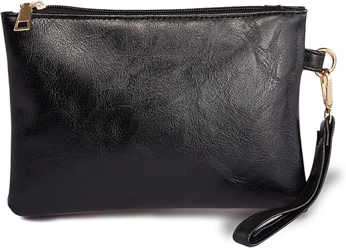 K.E.J. Wristlet Clutch Purses for Women Leather Wallet Purses Small Purse Wristlet Wallet for Wom... | Amazon (US)