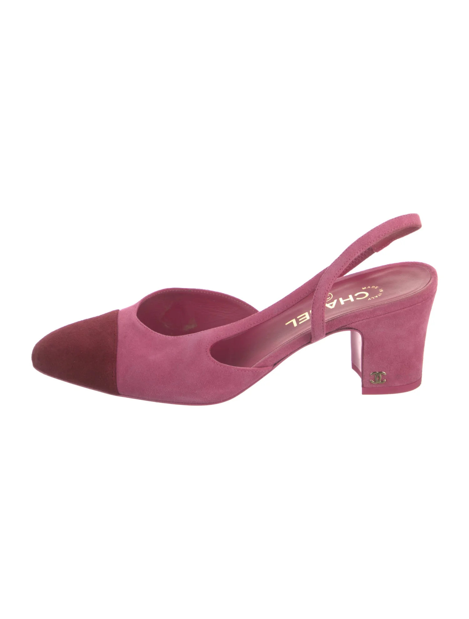 Chanel 2023 Interlocking CC Logo Slingback Pumps - Pink Pumps, Shoes - CHA1434350 | The RealReal | The RealReal