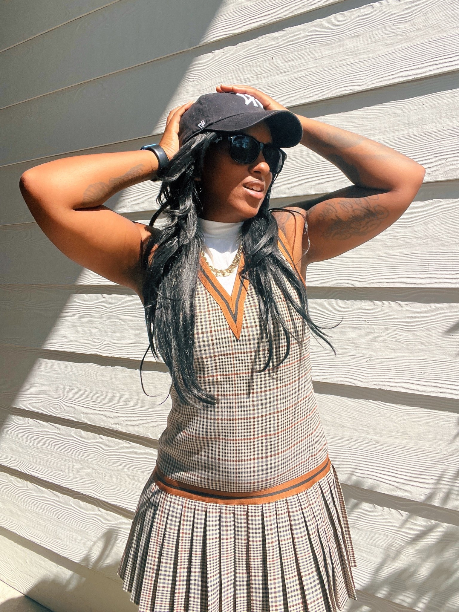 Got so many compliments on this plaid dress! Perfect for fall!