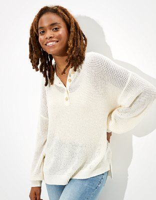 AE Henley Sweater | American Eagle Outfitters (US & CA)
