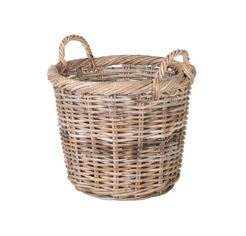 Skiatook Round Rattan Basket | Wayfair North America