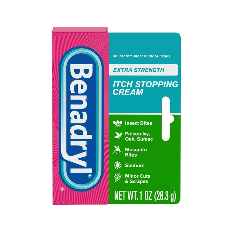 Benadryl Extra Strength Anti-Itch Topical Analgesic Cream, 1 oz - Walmart.com | Walmart (US)