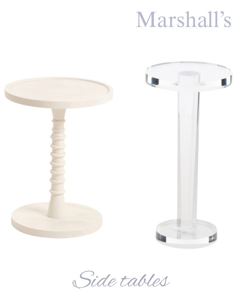Designer side tables on sale at Marshall’s!! Lucite, ivory, round, living room, bedroom, entry, French, modern, coastal.

#LTKSaleAlert #LTKHome