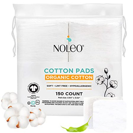 Organic Cotton Pads - Large & Pressed Cotton Pads - Lint Free Cotton Pads for Face - Makeup Remover  | Walmart (US)