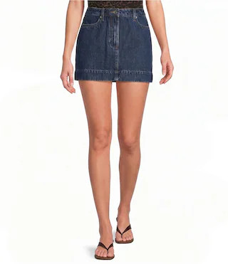 Gianni Bini AJ Denim A-Line Mini Skirt - 2 | Dillard's