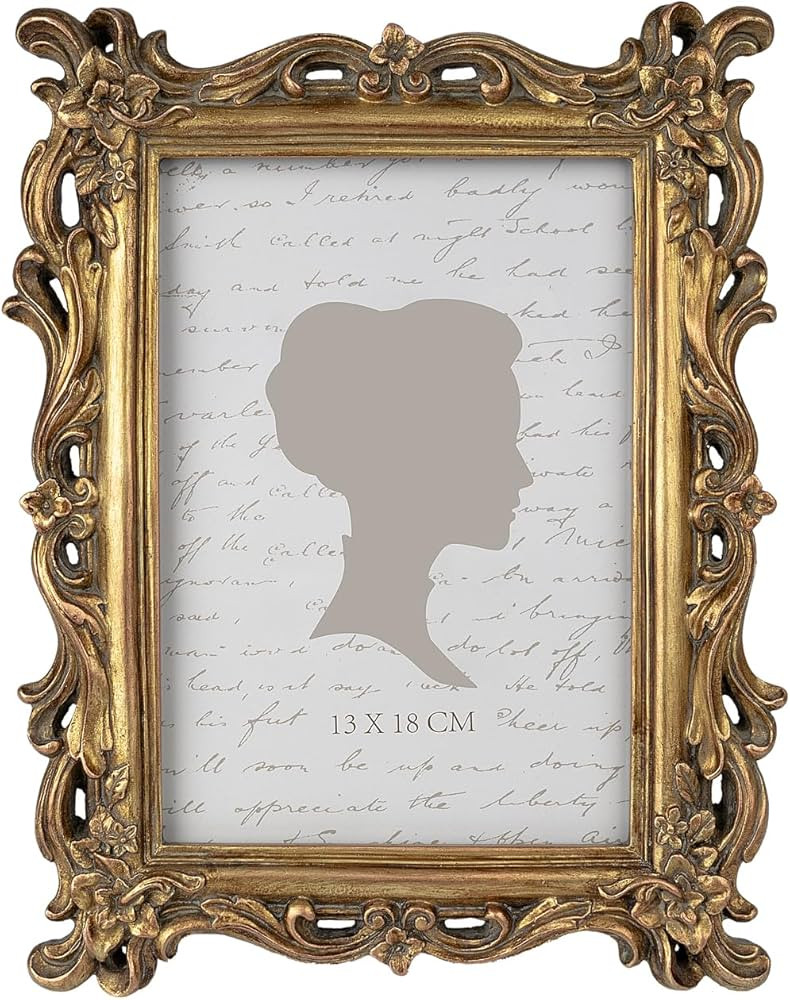 AELS 5x7 Inch Vintage Picture Frame, Elegant Antique Photo Frames with Glass Front, Photo Display... | Amazon (US)