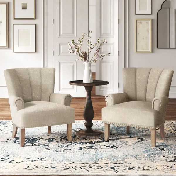 Lyric Upholstered Armchair (Set of 2) | Wayfair North America
