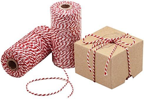 HOKI Cotton Bakers Twine Red & White 100M (328 Feet), Packing String, Durable Rope for Gardening,... | Amazon (US)
