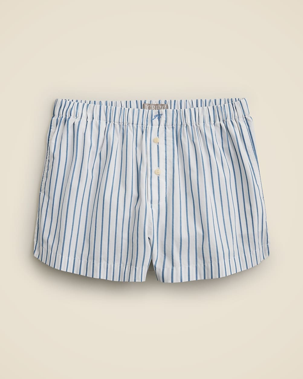 Cotton poplin boxer short in stripe | J. Crew US