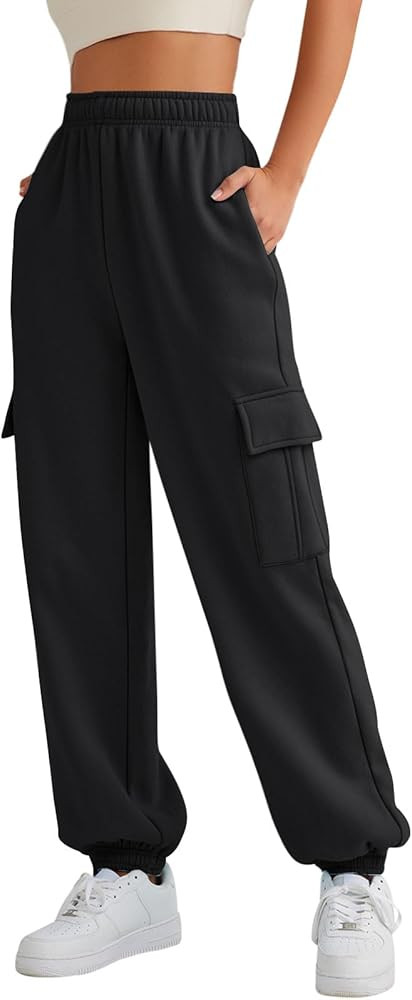 AUTOMET Womens Cargo Sweatpants Oversized Fleece Joggers Fall Fashion Outfits Y2k Clothes 2025 wi... | Amazon (US)