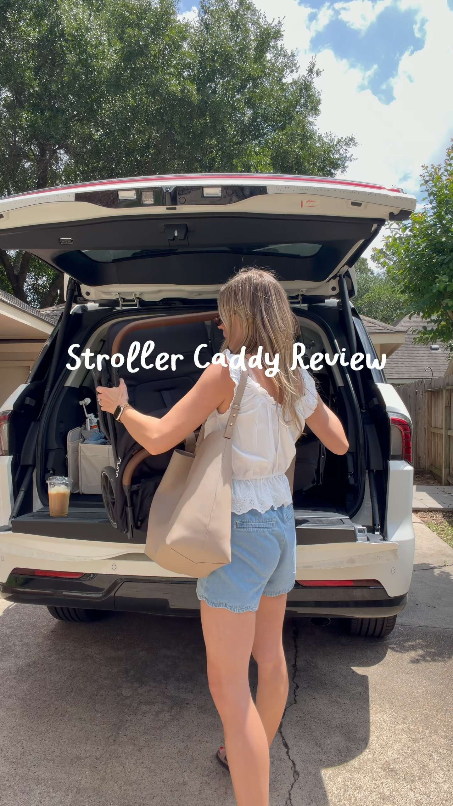 Stroller caddy from Mina Baie review! Linking my exact stroller and outfit deets! 

 #LTKootd #LTKmomlife #LTKBaby