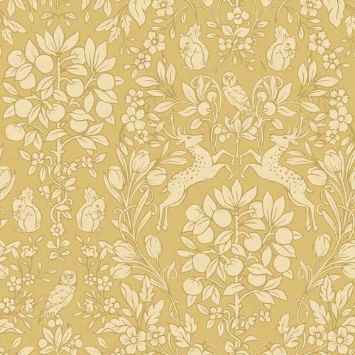 Brewster Home Fashions Richmond Floral Mustard Wallpaper | DecoratorsBest | DecoratorsBest