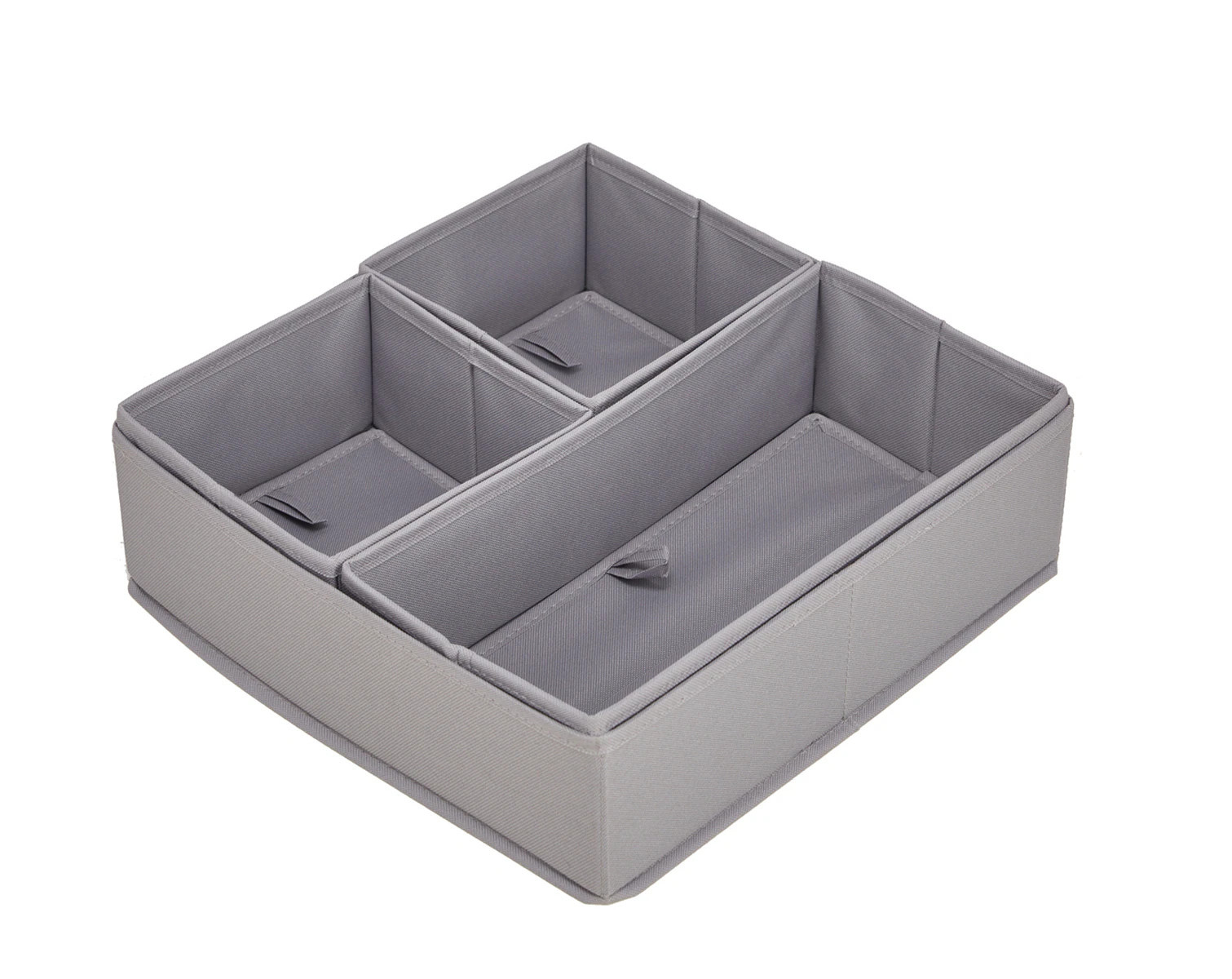 Style Selections Gray Garment drawer organizer ( 13-in x 4-in x 13-in ) Polyester | E333310PEHDOS4P | Lowe's