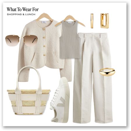 Neutrals for spring 🤎

Linen trousers, textured cardigan, beige outfit, basket bag, Veja trainers, high street style 

#LTKSeasonal #LTKeurope #LTKstyletip