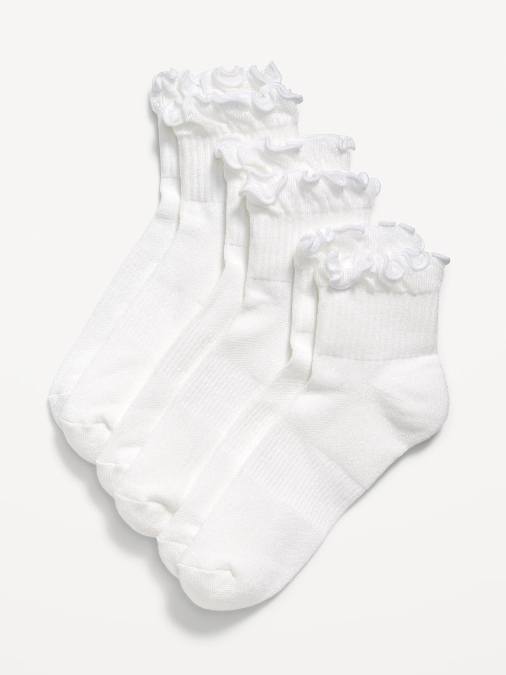 Ruffled Athletic Socks 3-Pack | Old Navy (US)