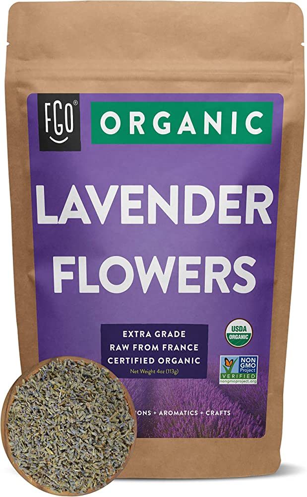 Organic Lavender Flowers Dried | Perfect for Tea, Baking, Lemonade, DIY Beauty, Sachets & Fresh F... | Amazon (US)