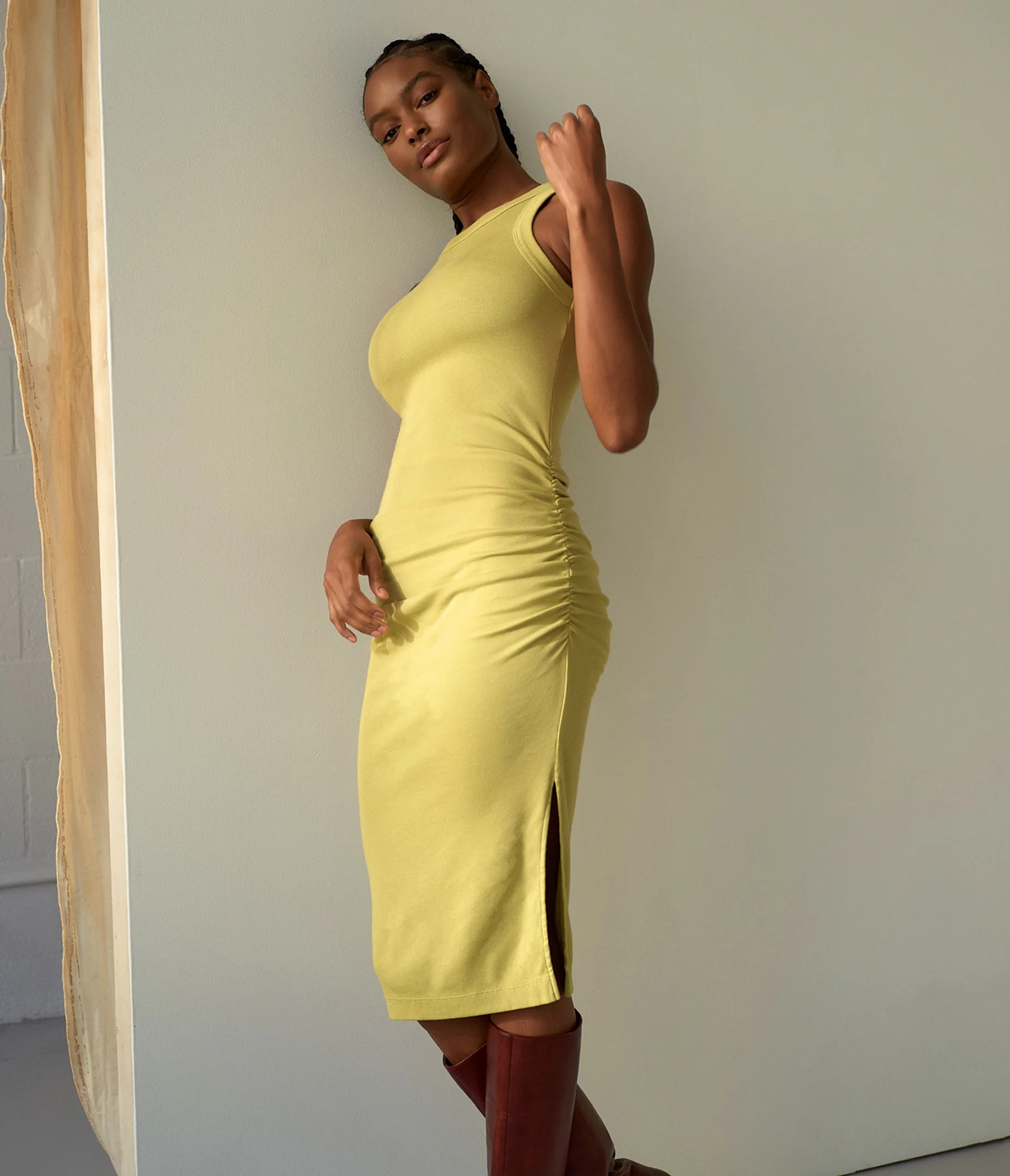 Wren Ribbed Midi Dress | MichaelStars.com