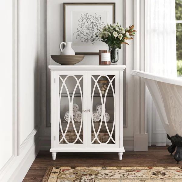 Gabby 26" W x 32" H x 12.5" D Free-Standing Bathroom Cabinet | Wayfair North America