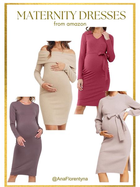 Amazon maternity dresses. Sweater dress

#LTKfindsunder50 #LTKbump