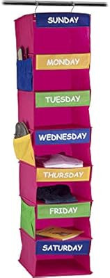 Sagler Daily Activity Organizer Kids 7 Shelf Portable Closet Hanging Closet Organizer Great Close... | Amazon (US)