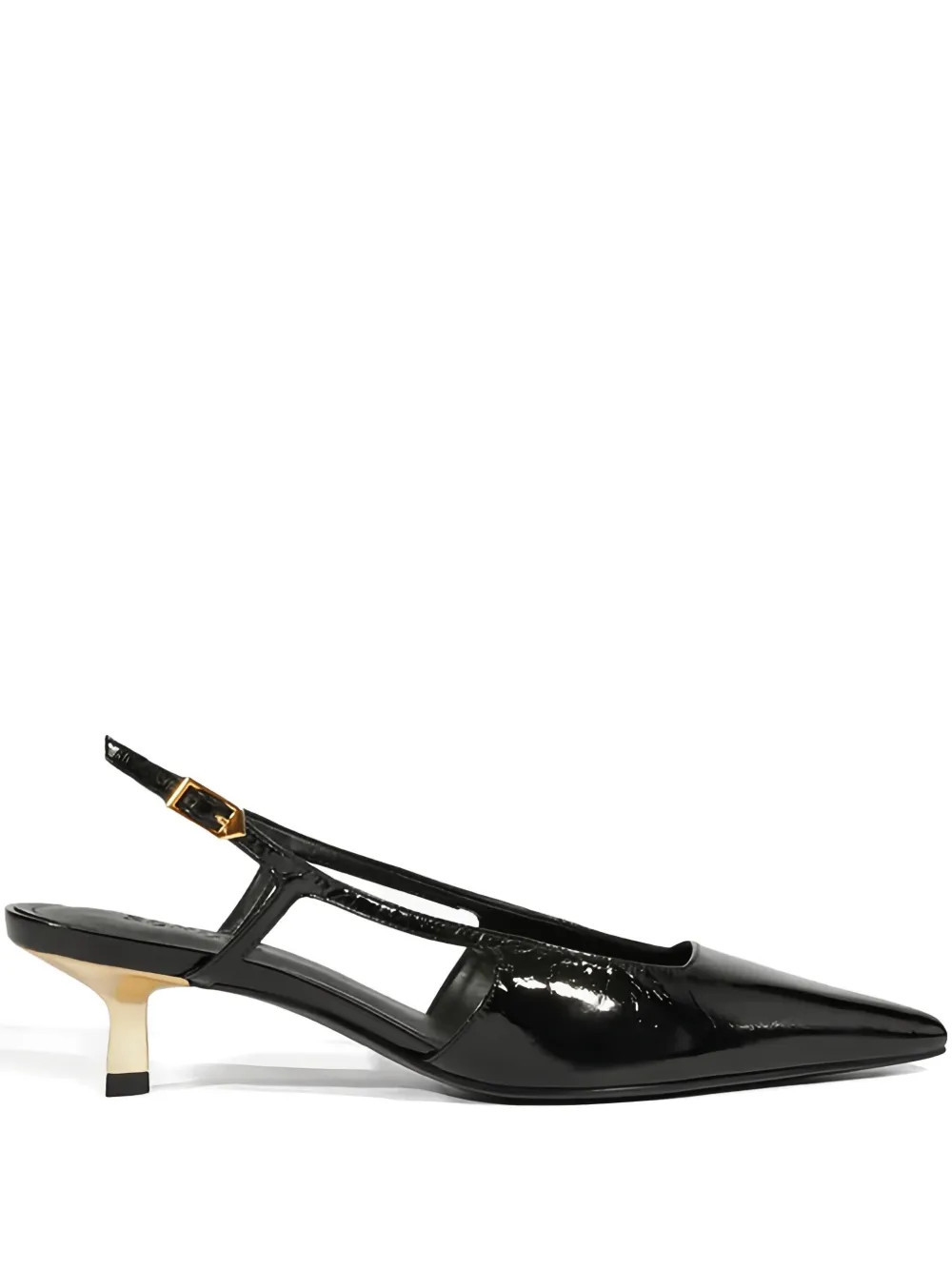 Schutz 40mm pointed-toe slingback pumps - Black | Farfetch Global