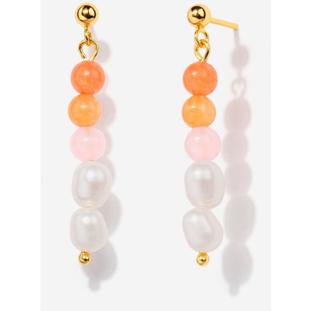 Little Sky Stone Aria Pearl Bead Earrings in Pearl Pink at Nordstrom | Nordstrom