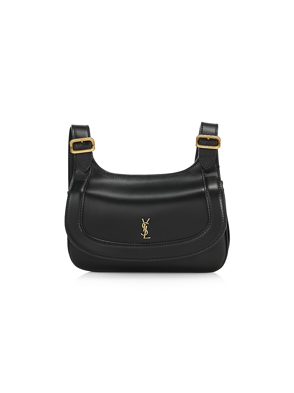 Women's Small Charlie Leather Shoulder Bag - Nero - Nero - Size Small | Saks Fifth Avenue