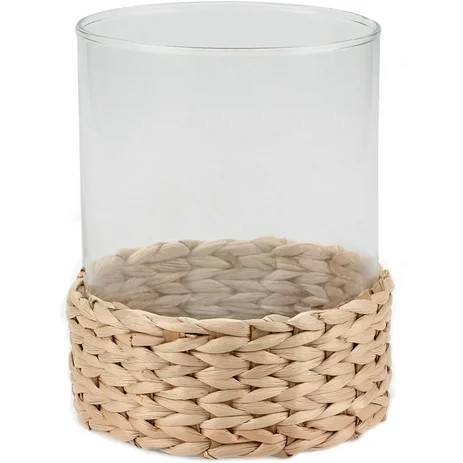 Better Homes and Gardens Water Hyacinth Hurricane Pillar Candle Holder, Medium | Walmart (US)