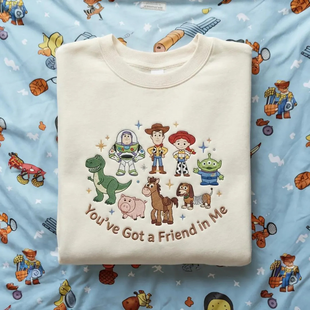 Retro Coquette Disney Toy Story You've Got A Friend in Me Sweatshirt, Toy Story Characters Tee, D... | Etsy (US)