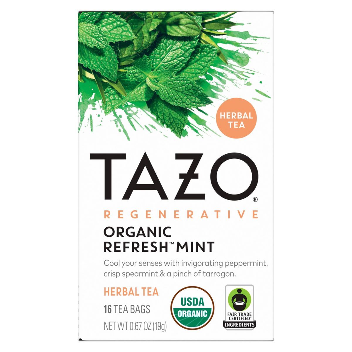 TAZO TB Regenerative Organic Refresh Mint - 16ct | Target