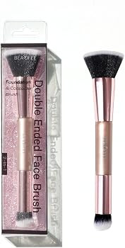 Foundation Brush Concealer Brush Dual-ended Makeup Brushes, Premium Rounded Taperd Flawless Brush... | Amazon (US)