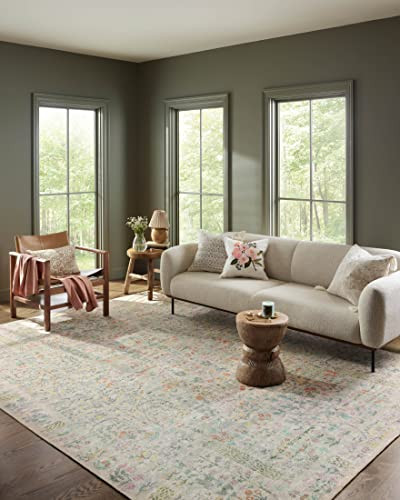 Loloi Rifle Paper Co. Maison Collection MAO-07 Khaki 8'-4" x 11'-6", .19" Pile Height, Area Rug | Amazon (US)