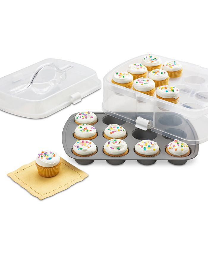 Martha Stewart Collection 2-Tier Cupcake Carrier, Created for Macy's & Reviews - Bakeware - Kitch... | Macys (US)