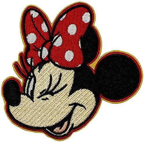 Cute Little Mouse Girl Red Bow with White Polka Dots Mouse-Cartoon Mouse-Cutie Iron On Patch Movi... | Amazon (US)