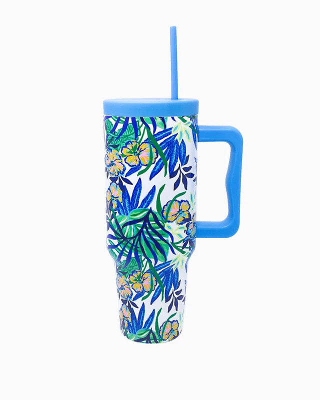 Stainless Steel Tumbler with Handle | Lilly Pulitzer