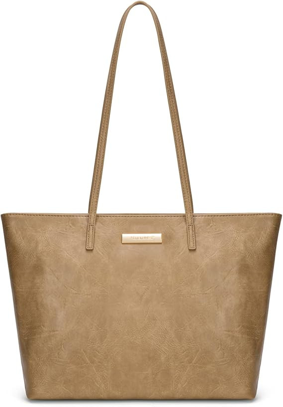 Montana West Medium Tote Bags for Women Shoulder Handbag with Zipper Lightweight Everyday Purse f... | Amazon (US)